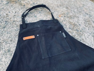 Black Cotton Apron